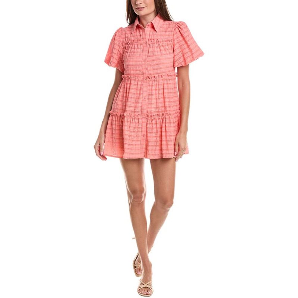 Marion Womens  Textured Mini Dress, Red